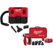 Milwaukee Wet/Dry Vacuum 1.6 Gal. + 4-in-1 Drill/Driver Kit 12V Li-Ion Cordless