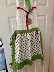 New With Tags - Christmas Cat Holiday Apron - Santa's Workshop - Handcrafted