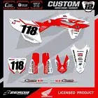 HONDA MOTOCROSS GRAPHICS KIT CUSTOM MX GRAPHICS DECALS CR CRF NOVA WHI/RED