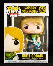 Funko Pop! Rocks Kurt Cobain #65 w/ Protector NIrvana Nevermind In Utero