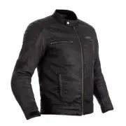 RST Men's Brixton CE Wax Cotton Textile Motorcycle Jacket (Black)