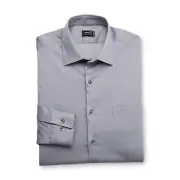Mens Arrow Dress Shirt Fitted Gray Size XL 17 1/2 32/33