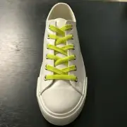 4pair No Tie Lazy Elastic Yellow Flat Shoelaces for Kids Adults running sneakers