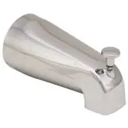 Proplus 556487 3/4 in. or 1/2 in. FIP Bathtub Spout with Front Diverter, Chrome
