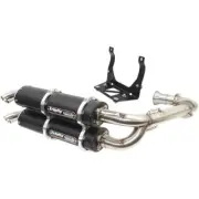 Trinity Racing Stage 5 Dual Exhaust System-Black Muffler for 2020-2021 Can-Am