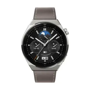 華為HUAWEI WATCH GT 3 Pro 46mm GPS藍牙運動健康智慧手錶 時尚款星雲灰