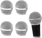 Cionyce 4 Pack SM58 Microphone Head Replacement Standard Size Grille Mic replacement with Foam