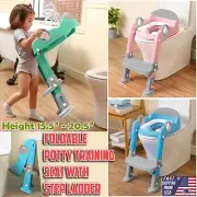 Potty Training Toilet Seat with Step Stool Ladder for Boys Girls Kids Toddler