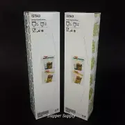 (Lot of 2) IKEA ISTAD Resealable Bag Patterned Green 30 Pack 2 Different Sizes