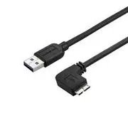 StarTech Slim Micro USB 3.0 Cable M/M, Right-Angle Micro-USB, 20in - USB3AU50CMRS
