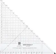 EZ Quilting, 10.5" Simplicity Triangle Ruler and Quilting Template, 10 Inches, Clear, Black