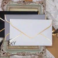 在飛比找蝦皮購物優惠-SKY訂製 客製化 信封 信封袋 信封信紙套裝ins復古情書