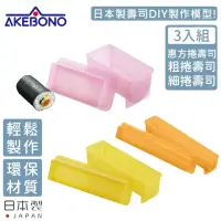 在飛比找momo購物網優惠-【AKEBONO 曙產業】日本製壽司製作模型超值三入/組