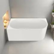 Melbourne 1400mm Left Corner Freestanding Bath Tub 1400x750x580mm - Hot Sale!
