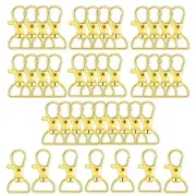 Morbeste 40 Pieces Swivel Clasps Lanyard Snap Hooks with D Rings, Metal Keych...