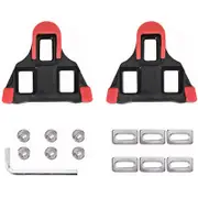 Catzon Bike Cleats for Shimano SPD SL Road Bike Pedals Shoes 6 Degree Floating-Red
