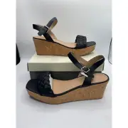 Sun + Stone Women's Allvina Wedge Square Toe Ankle Strap Sandals Size 11M NWB