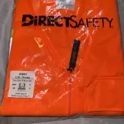 Class 2 Orange Hi Vis Mesh Safety Vest Reflective Tape X- Back Vest Type R L/XL