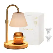 Candle Warmer Lamp with Timer: Height Adjustable Candle Lamp with 2 Bulbs Dim...