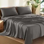 100% Cotton King Size Sheets Set - 1500 Thread Count，Luxury Egyptian Cotton Bed