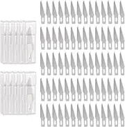 uxcell 100pcs Exacto Knife Blades #11 Hobby Knife Replacement Blades Spare Precision Exacto Blade Hobby Knife Blade Refills for DIY, Art, Cutting, Carving, Scrapbooking, Stencil