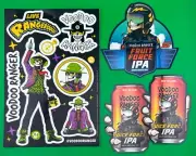 VooDoo Ranger Beer Sticker Sheet + 3 Single IPA Stickers New Belgium Brewing
