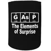 Alcohol Stubby Holder - Gasp Element - Funny Novelty Birthday Gift Joke Beer Can Bottle Coolie