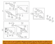TOYOTA OEM 92-12 Avalon Front Suspension Drive Axles-Snap Ring 9008052017 (for: Toyota)