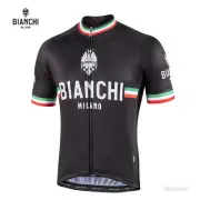NEW Bianchi Milano ISALLE Short Sleeve Cycling Jersey : BLACK