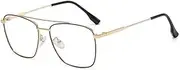 [TOZLU] Photochromic Square Frame Glasses Blue Lights Vintage Color Change Sunglasses Men Women Eyewear Glasses Computer