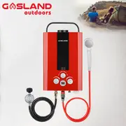 GASLAND Gas Water Heater 8L Outdoor Camping RV LPG Instant Hot Shower System - Red