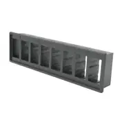 Switch Boss 8 Gang Black Poly Rocker Switch Housing Panel
