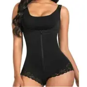 Fajas Colombianas Body Shaper Tummy Control Zipper Open Bust