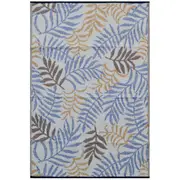 Reversible Outdoor Plastic Mat - Chatai Fern-Multi