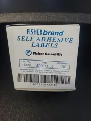 Fisherbrand Self Adhesive Micro Slide Labels Cat# 11-870 – 1,200 Labels – New