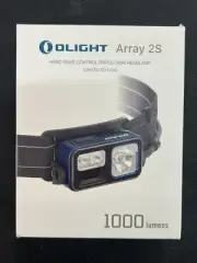 Olight Array 2S Blue Headlamp with Headband & Battery Pack, 1000 Lumens *NEW*