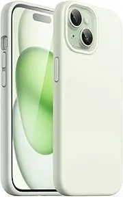 JETech Silicone Case for iPhone 15 Plus 6.7-Inch, Silky-Soft Touch Full-Body Protective Phone Case, Shockproof Cover (Green)