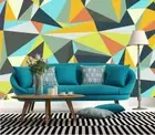3D Abstract Geometric Wallpaper Wall Mural Removable Self-adhesive 556