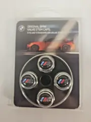 Genuine BMW M Logo Valve Stem Cap Set 36110421543 36-11-0-421-543