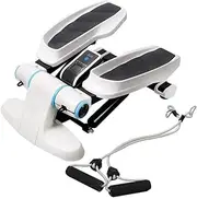 Indoor Fitness Exercise Stepper Mini Stepper Stair Stepper with Resistance Band Home Office Gym Multifunctional Fitness Equipment