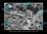 OLD POSTCARD SIZE PHOTO STAMFORD LINCOLNSHIRE ENGLAND THE TOWN VIEW c1950 3