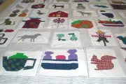 Handmade machine sewing patchwork and applique size 86"x 98" quilt top