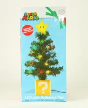 Super Mario Bros LED Light Up 11.5 Inch Desktop Christmas Tree - NEW - Nintendo