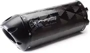 Two Brothers Racing Kawasaki Ninja 250R (2008-13) Black Series Slip-on with M-2 Carbon Silencer 005-2080407V-B