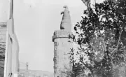 Statue of a kangaroo Manly New South Wales 1915 OLD PHOTO
