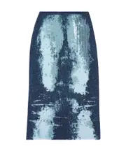 M-Begonia midi skirt S,XS Blue