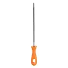 Chainsaw File 13/64" Chrome Steel Double Cut Round Rasp with Plastic Handle