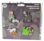 Disney Parks The Nightmare Before Christmas Jack Sally Zero Boogie 4 Pin Set
