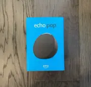Amazon Echo Pop Smart Speaker - Charcoal (Brand New)