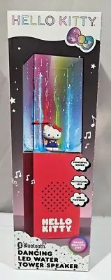 Hello Kitty Sanrio New Bluetooth Dancing LED Water Tower Speaker Led Lights NIB